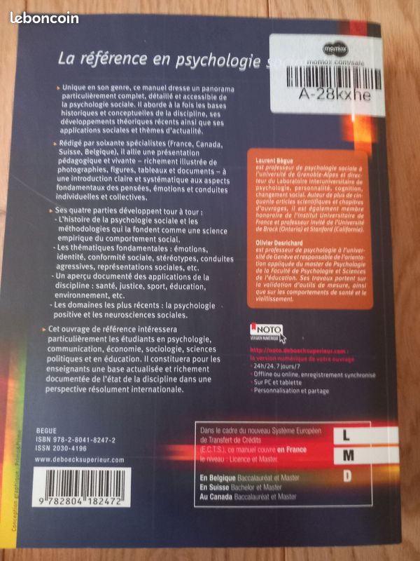 Traité de psychologie sociale: La science des interactions humaines de Laurent Bègue (image 3)