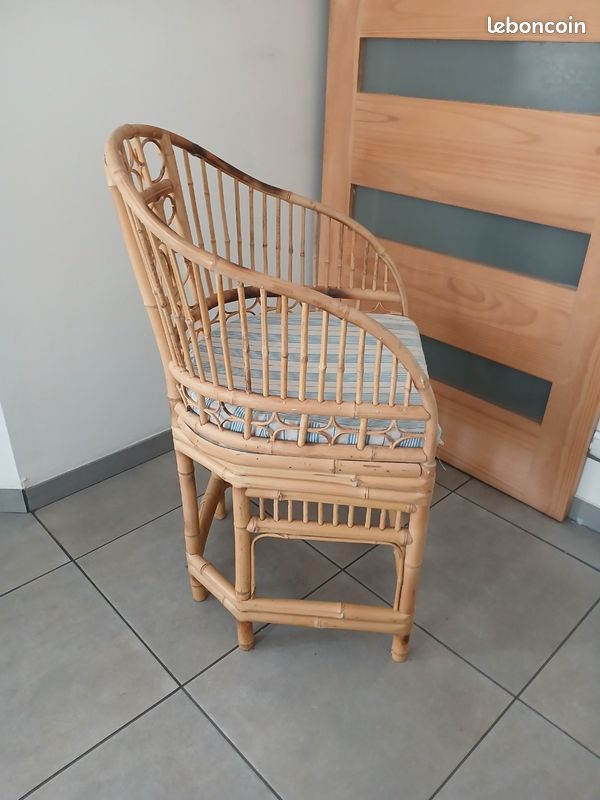 Fauteuil rotin (image 3)