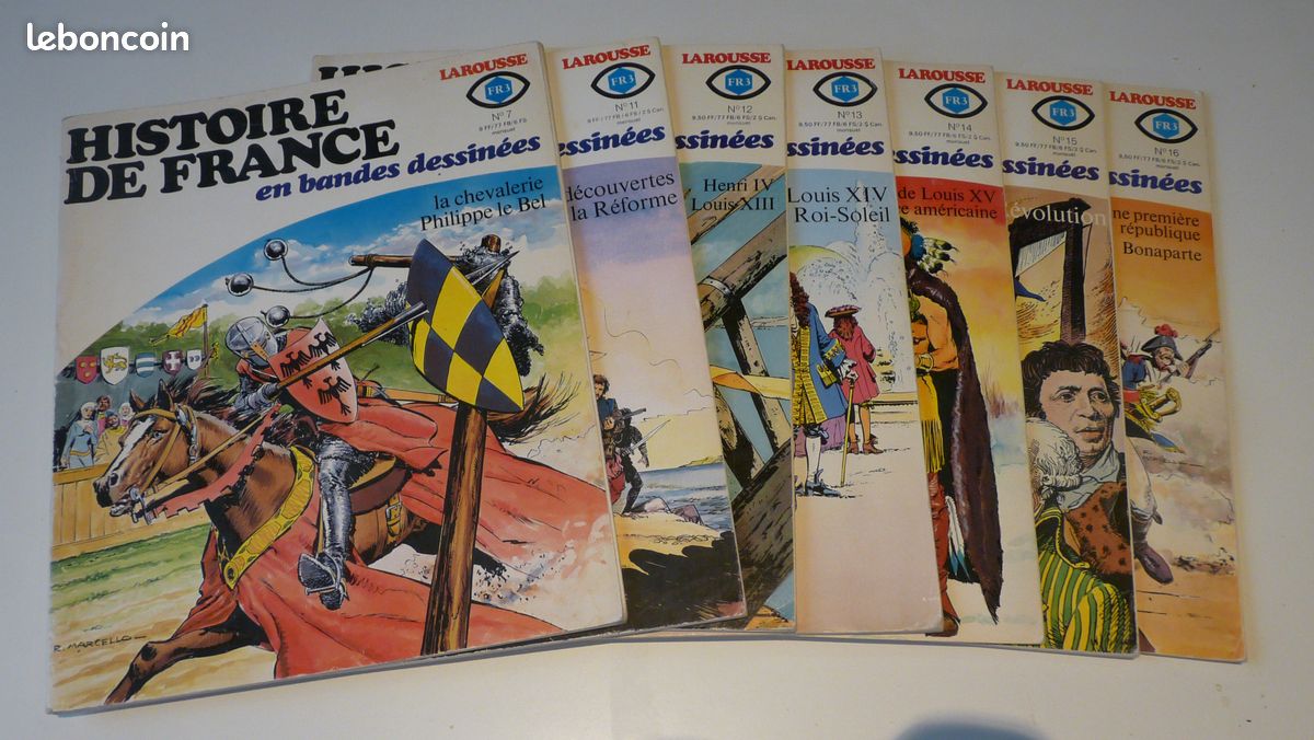 7 Bandes dessinées – Histoire de France - Livres