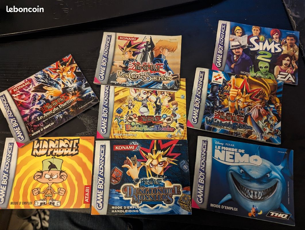 Vente de diverses notices de jeux GBA (image 1)