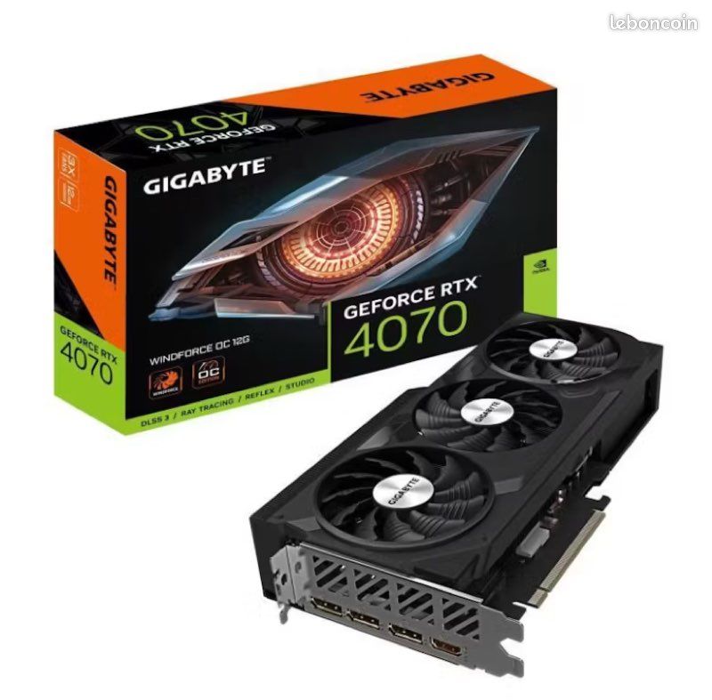 Carte graphique Rtx 4070 oc windforce 12 go (image 1)