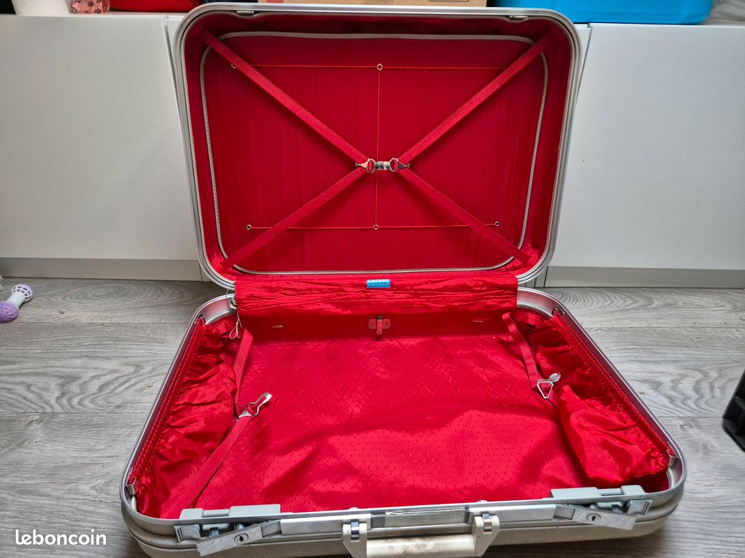 Valise Cabine Rigide Vintage - Motifs Géométriques Colorés, Occasion (Bagage à Main)