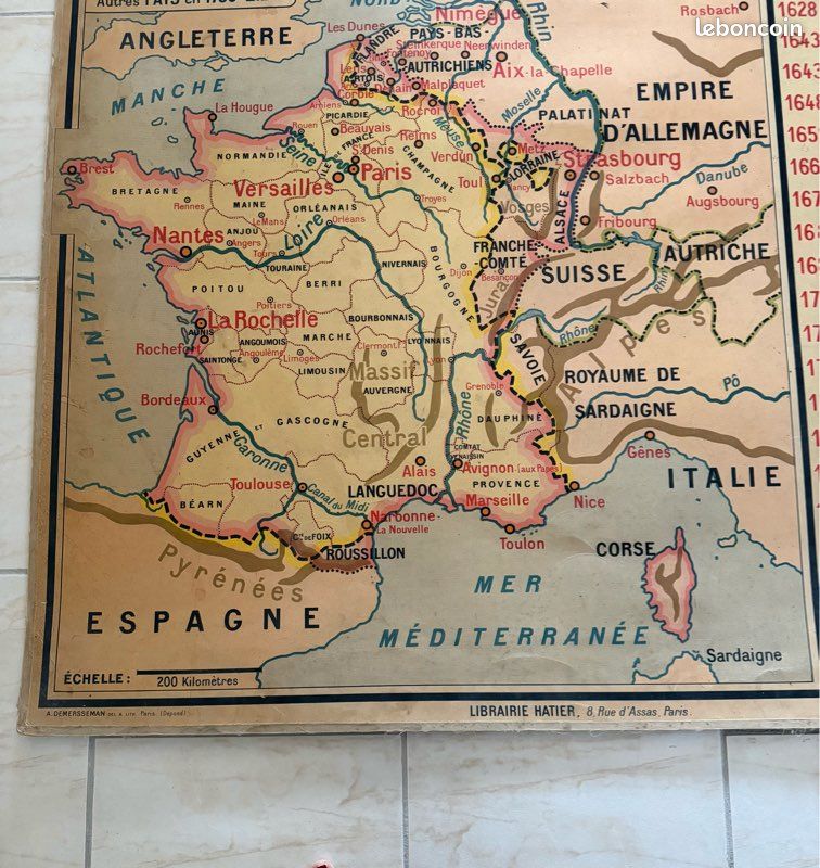 Anciennes cartes scolaires historiques (image 11)