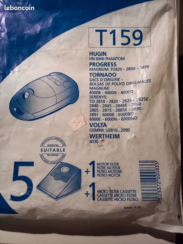 Sac aspirateur Tornado (image 2)