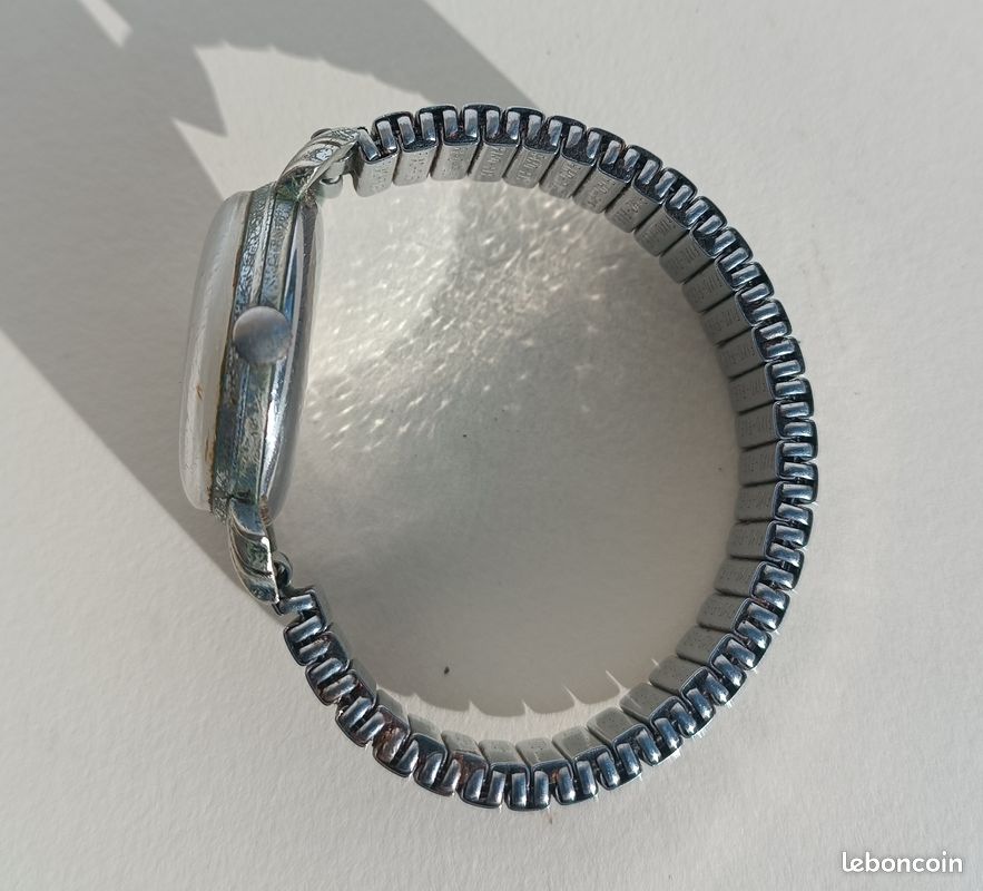 Bracelet De Montre Extensible Vintage Années 1950/60 - Plaqué Or - 15 Mm - Unisexe