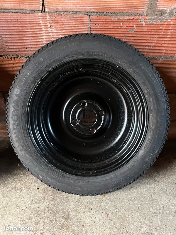 Roue de secours Galette / Jante tôle 15’pouces + Pneu Uniroyal 125 / 80 R15 95M Neuve Jamais utilisée (image 2)