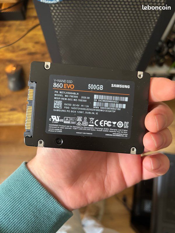 Disque Dur SSD Samsung 860 EVO 500go Accessoires informatique