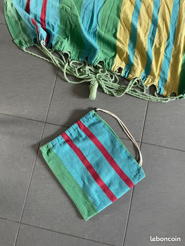 Hamac en tissu avec son sac de transport (image 7)