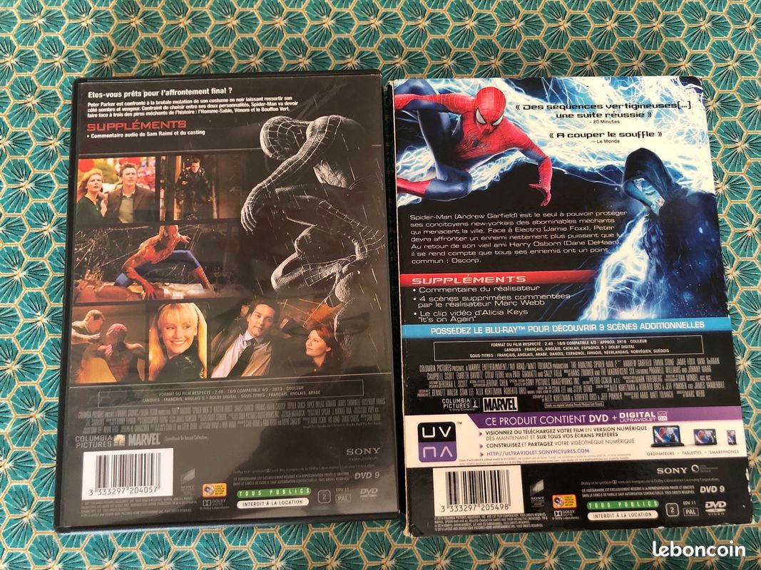 Lot 5 DVD Spider-Man - La Trilogie + Amazing + Far From Home (image 2)