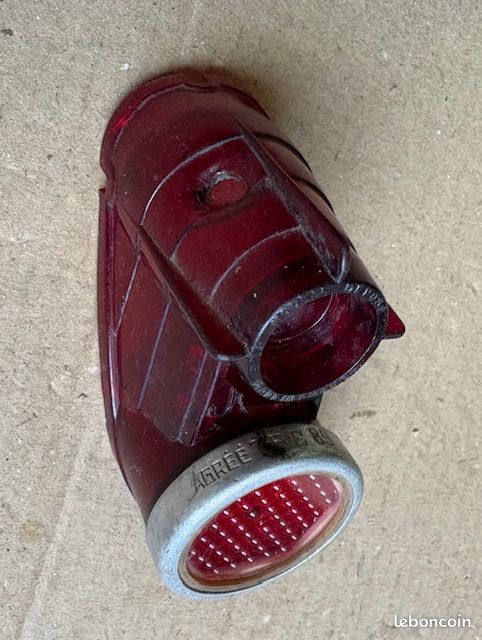 Phare Arrière JOS Pour Vélo Ancien - Eroica - Modèle D4 - Réf 2883