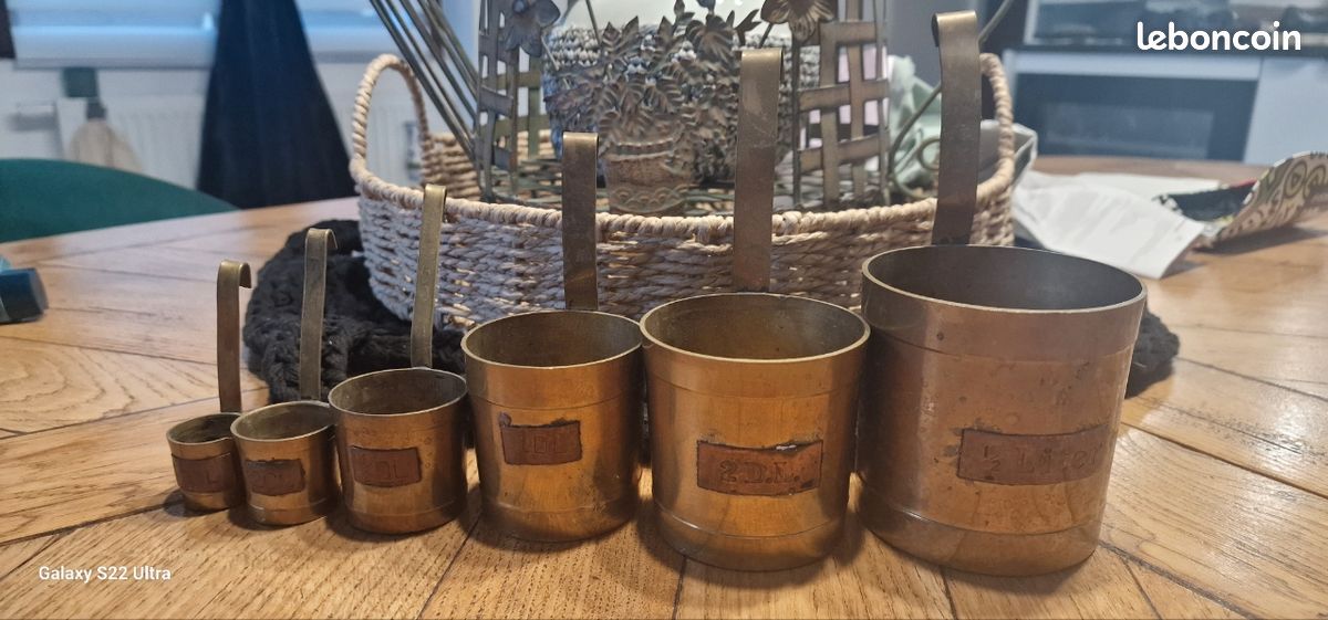 Lot de 6 pots avec anses en cuivre (image 2)