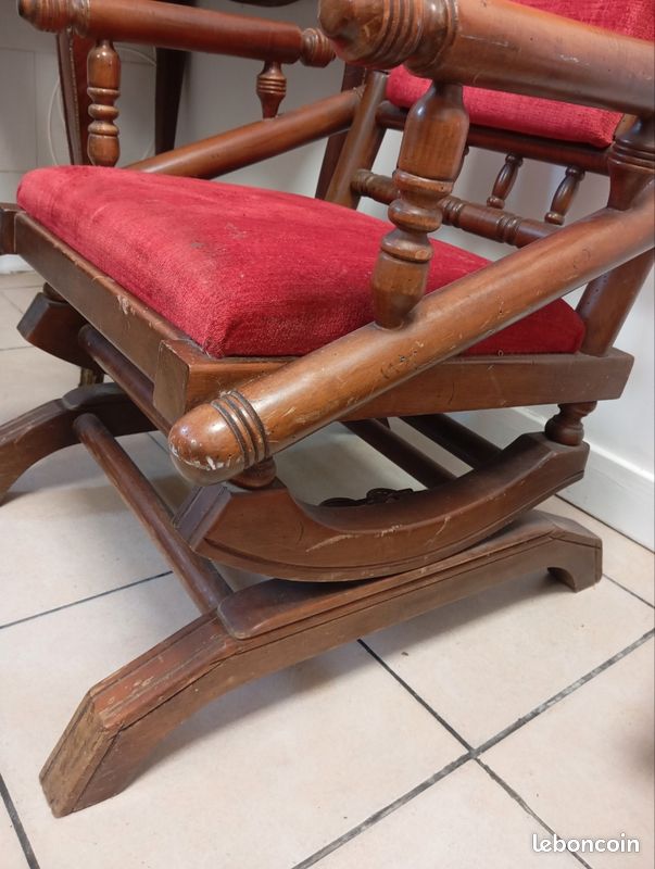 Rocking chair ancien (image 5)