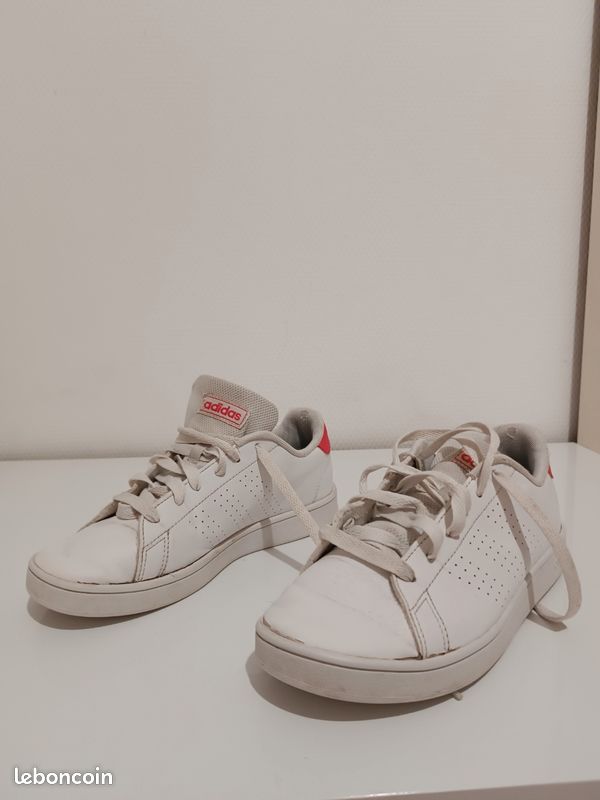 Basket adidas Fille Blanche Rose Chaussures