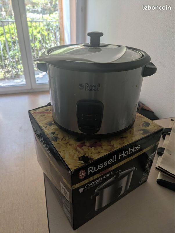 Cuiseur De Riz Russell Hobbs 1,8L - 10 Portions, Inox, Panier Vapeur Inclus, Antiadhésif