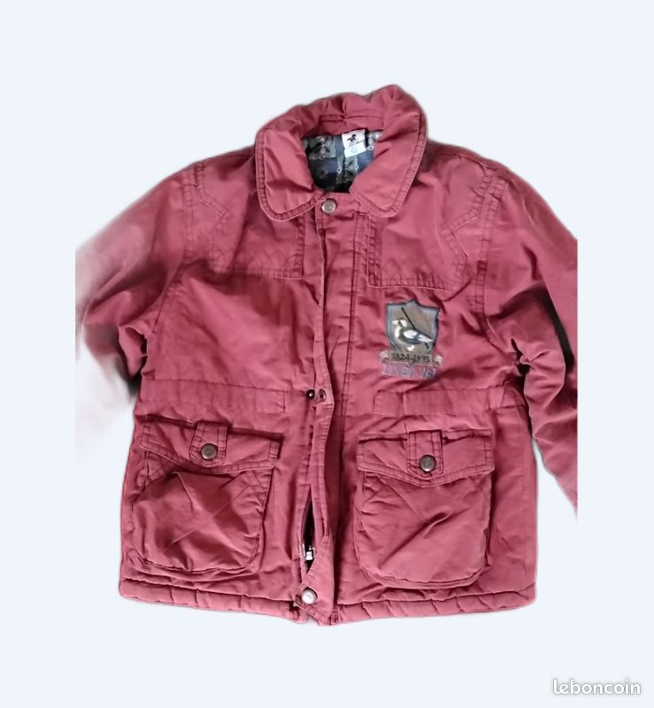 Manteau, bordeaux ,fermeture et pressions, poches, Palomino, 104