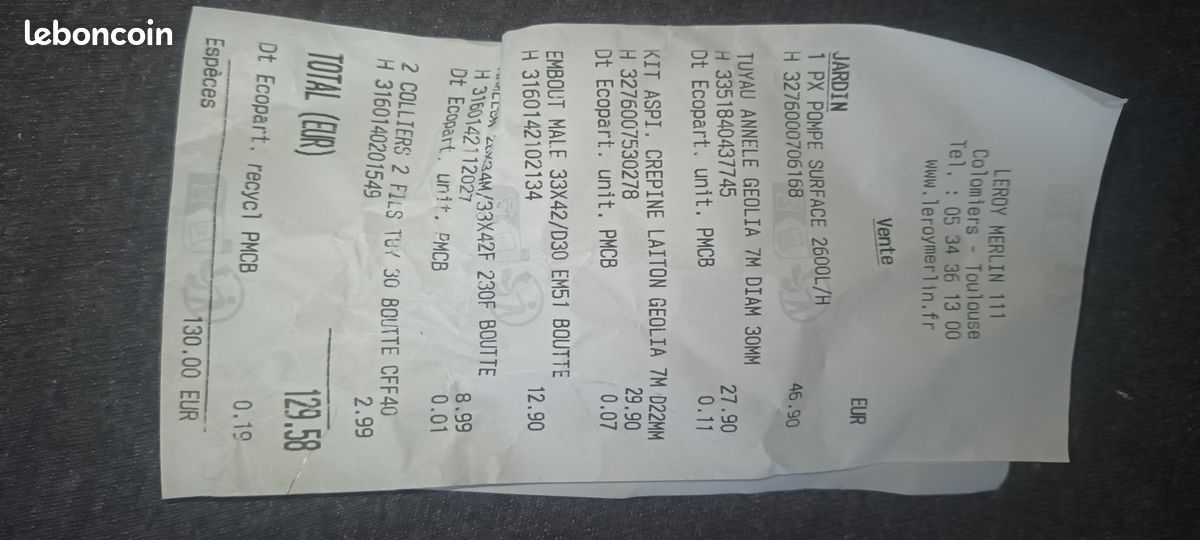 Pompe à eau neuve pour piscine, cave etc... (image 3)