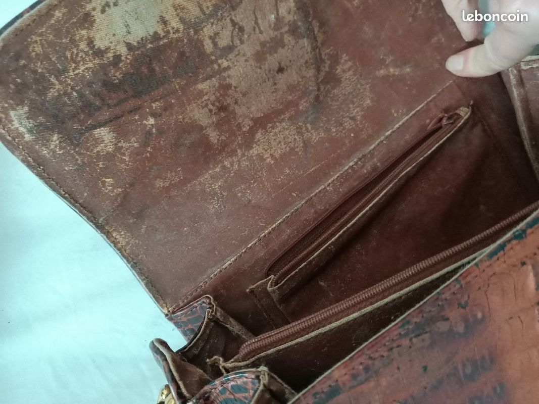 Sac vintage en croco (image 10)