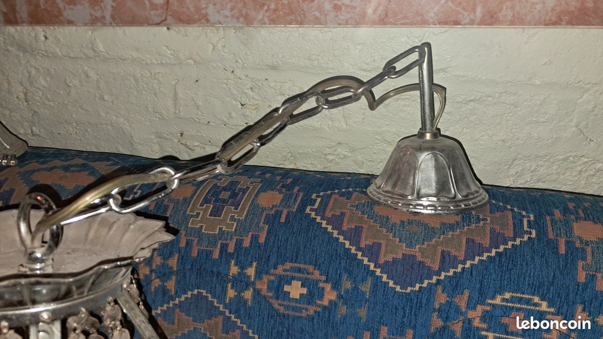 Paire de lustres KERIA métal/verre (image 11)