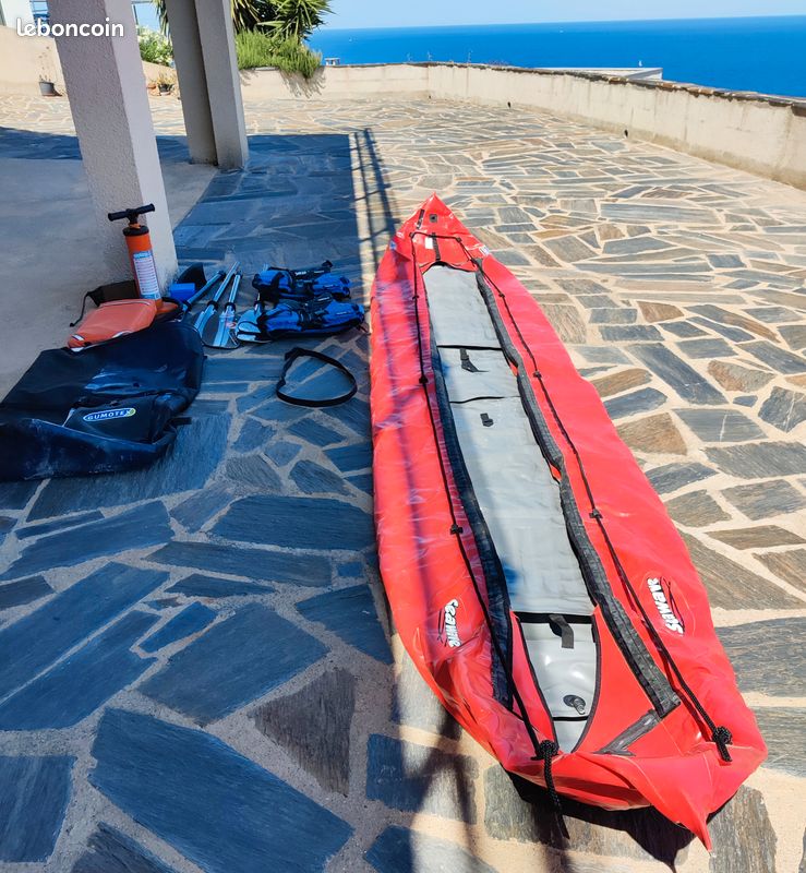 Kayak de mer Sea-Wave 2/3 places+2pagaies+2gilets+paddle fload+gonfleur (image 5)