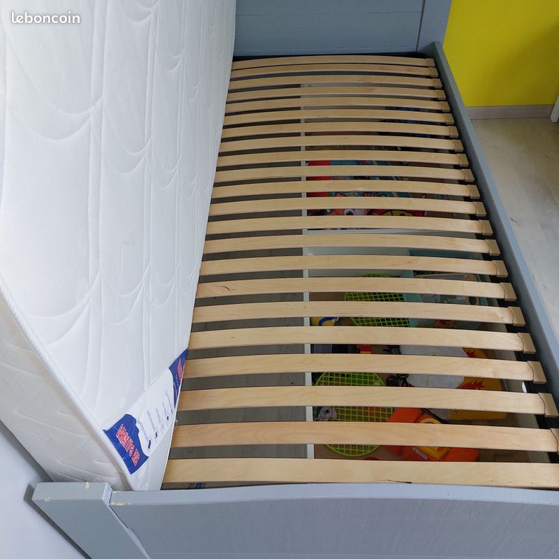 Lit enfant + sommier + matelas + tiroir (image 5)