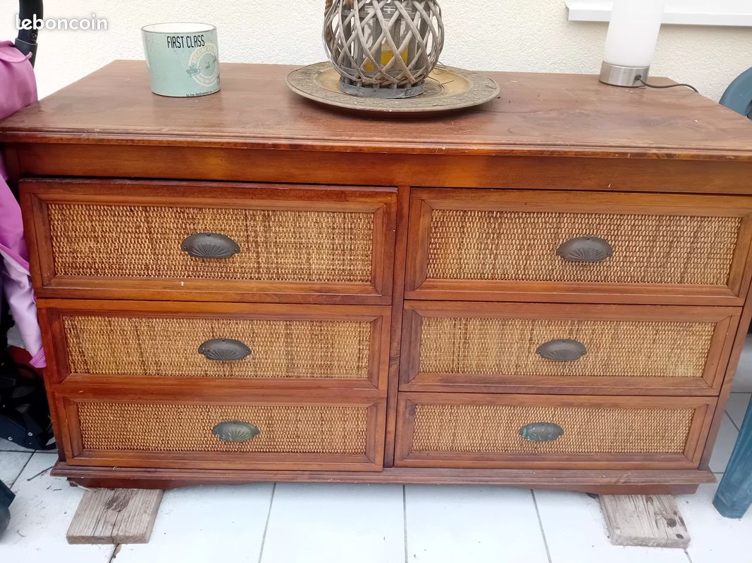 Très belle commode bois massif (image 1)