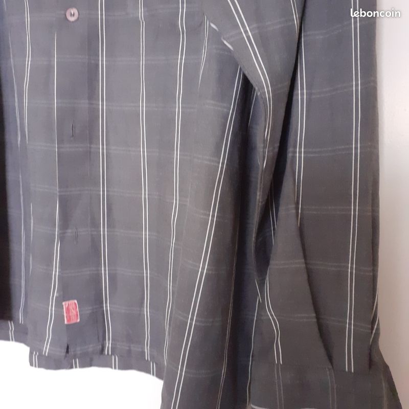 Chemise grise à carreaux C.SEVENTEEN - Taille XL (image 2)