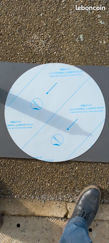 Plaque ronde en inox épaisseur 2 mm (image 1)