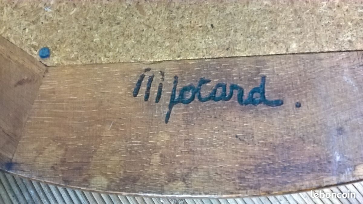 Table basse bois et pierre naturelle signée (image 3)