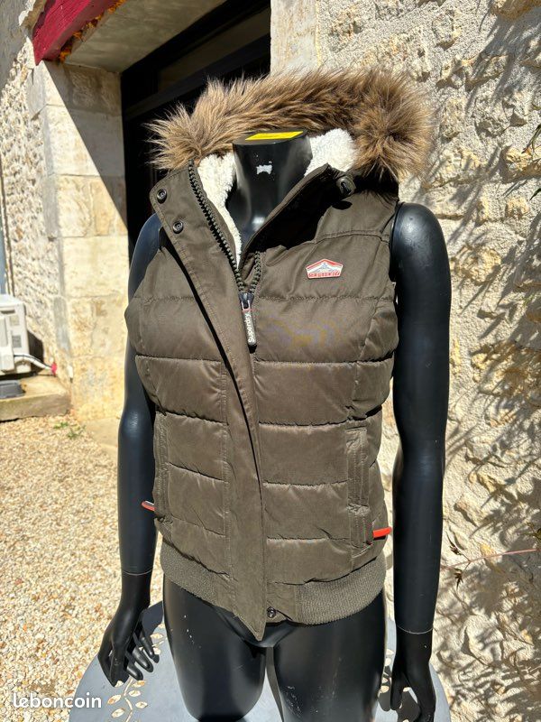 Doudoune sans manches Superdry femme Neuve – Microfibre polaire