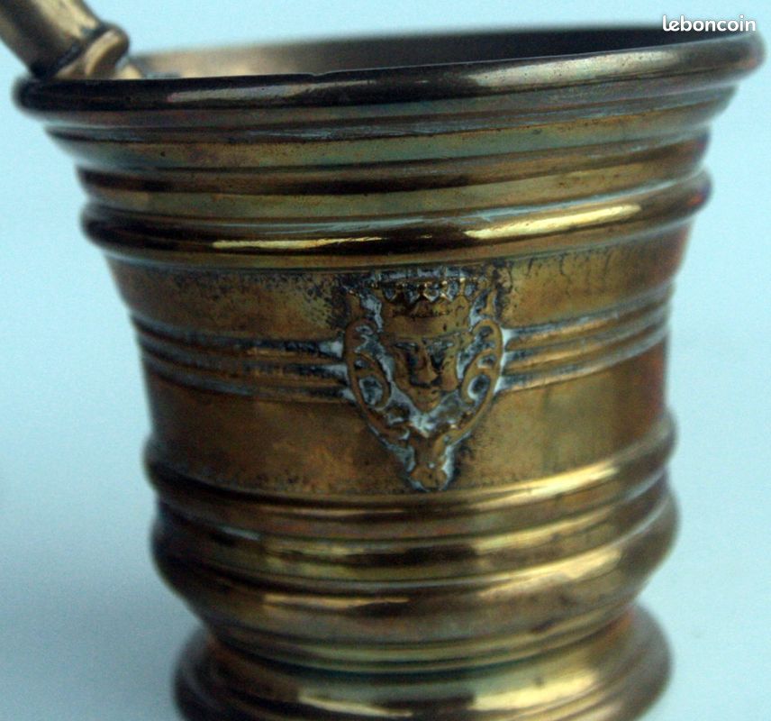 MORTIER Pharmacie Apothicaire BRONZE cendrier ART DECO vide poche cotoflex (image 5)