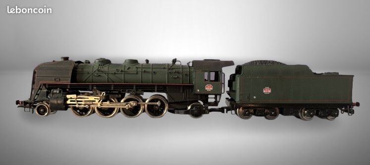 JOUEF HO LOCOMOTIVE A VAPEUR SNCF 141 R 416 DEPOT DE REIMS train