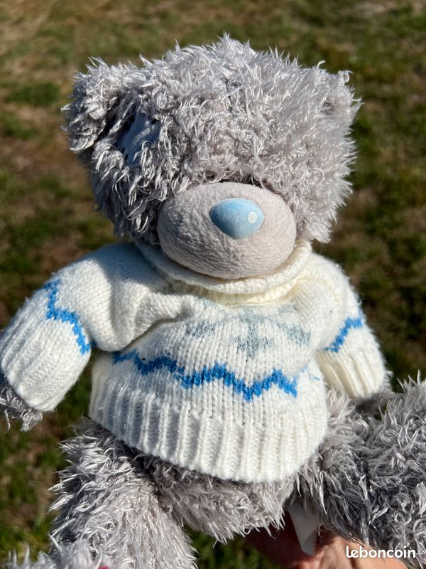 ❄️ Lot de 2 peluches Me To You oursons gris et bleu (image 4)