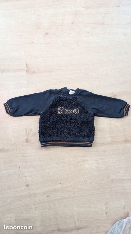 Sweat sherpa bébé 9 mois (image 3)