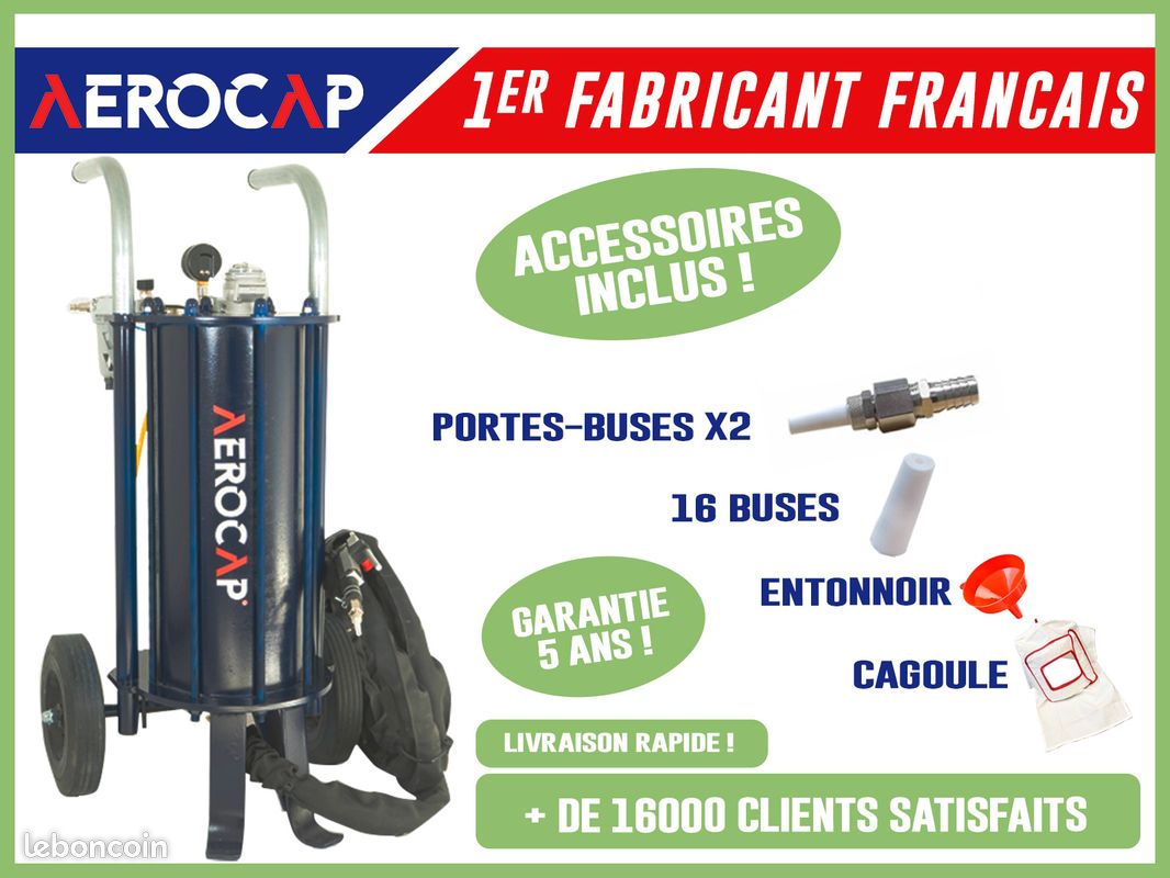Aérogommeuse AEROCAP 1001 – Décapage Bois, Métal & Pierre (image 1)