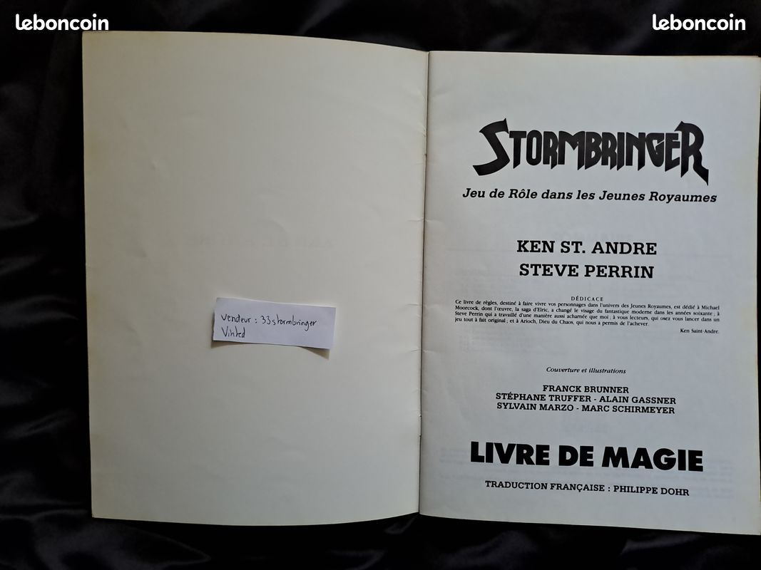 JdR Elric Stormbringer + 7 Suppléments PDF - Occasion, Univers Fantasy
