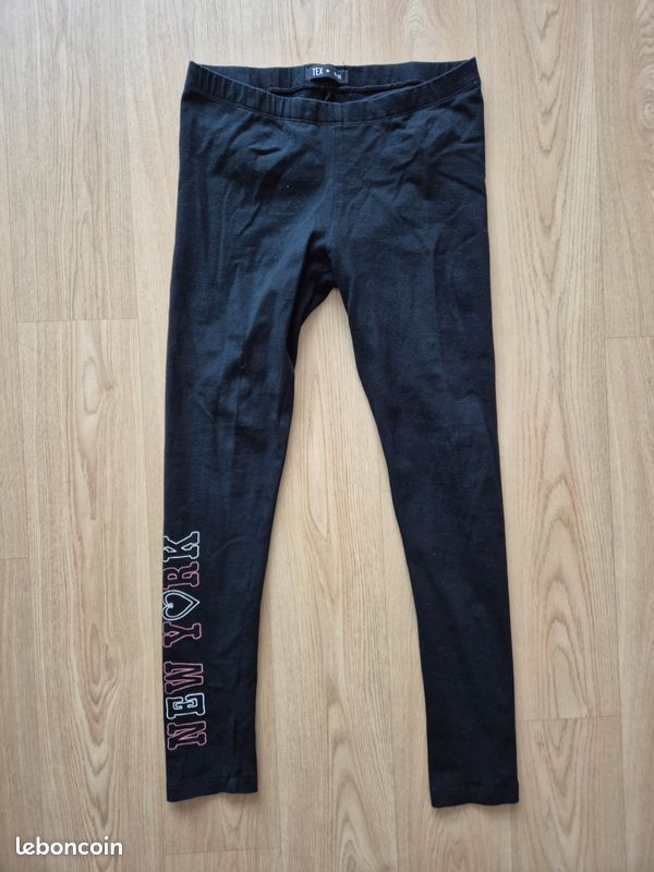 Pantalon Legging sport noir Fille 12 ans Vêtements