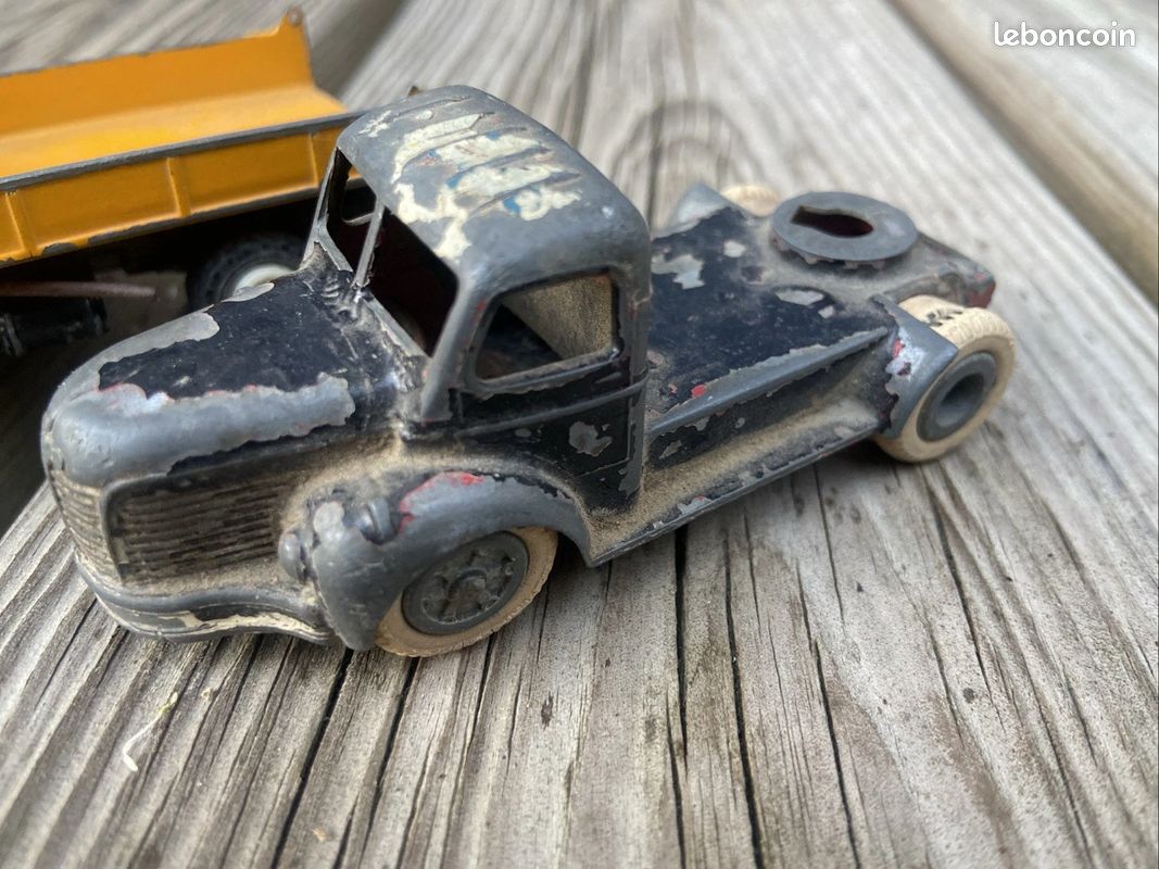 SESAME JOUET ANCIEN LOT QUATRE BERLIET STRADAIR SEMI