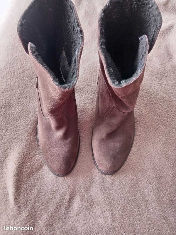 Bottines marron en cuir LEVI'S (image 7)