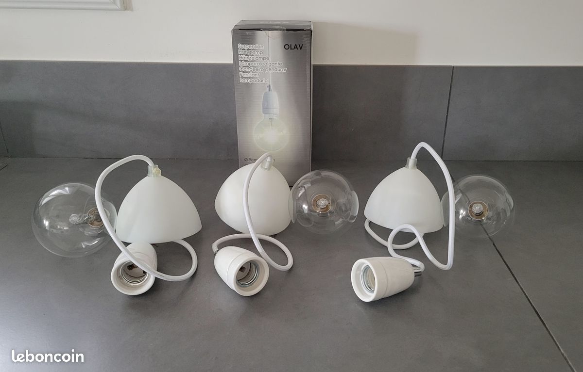 Lot de 3 suspensions neuves avec ampoules (image 2)