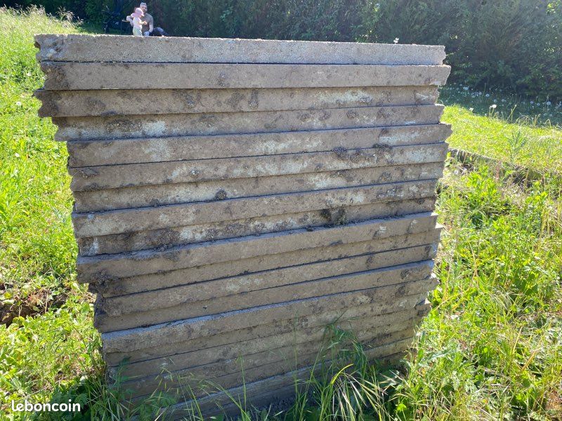 10 dalles en béton bordures jardin (image 1)