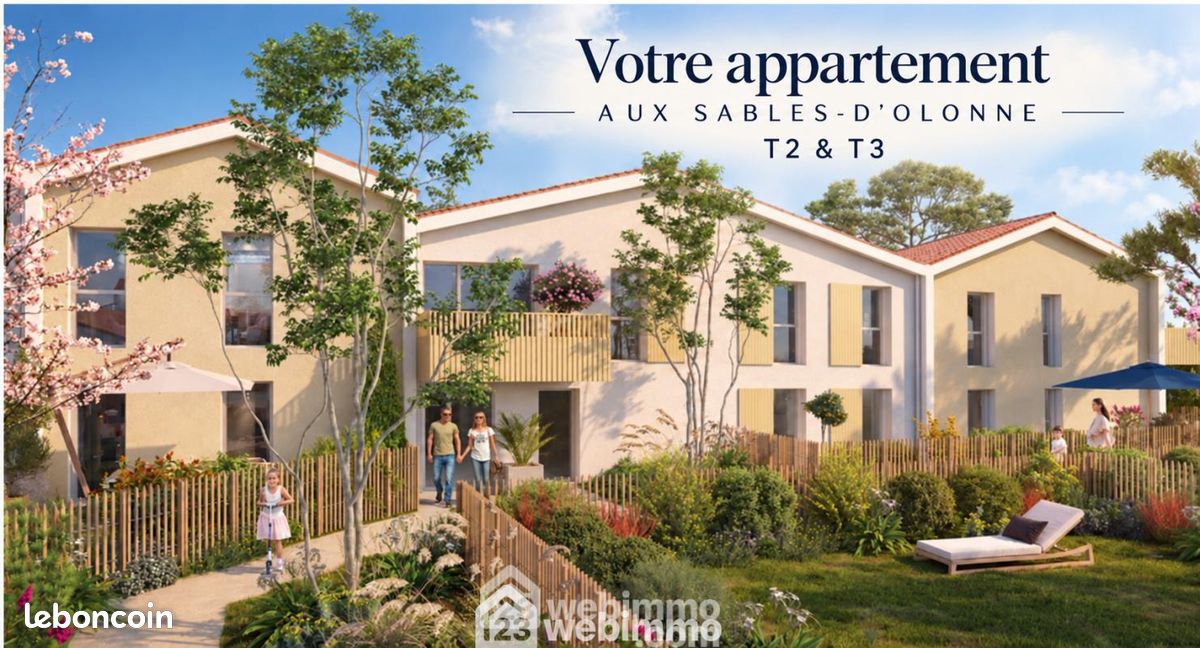 Appartement 3 pièces 65 m² · aux Sables-d'Olonne · 65 m² · 319 900 €