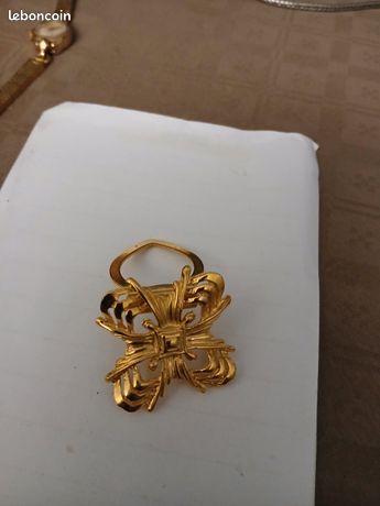 Pince à Foulard Vintage AF Paris, Années 40/50, Avec Strass Argentés - Occasion