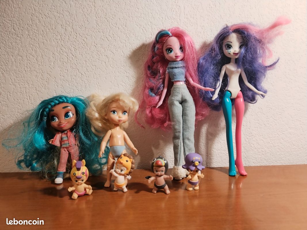 Lot poupées 2 my little pony, fee clochette Disney store et 1 hairdorable (image 1)
