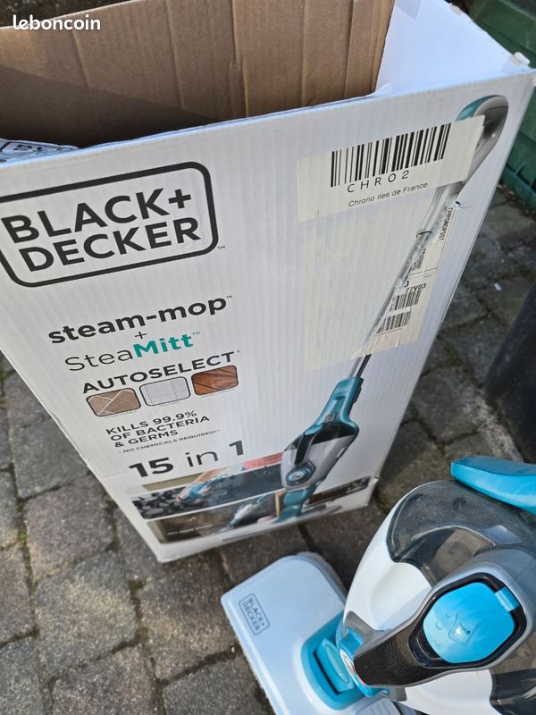 Black docker steamer-mop (image 2)
