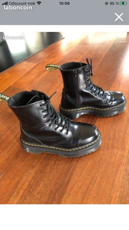 Boots plateforme Jadon cuir Dr Martens taille 40 Chaussures