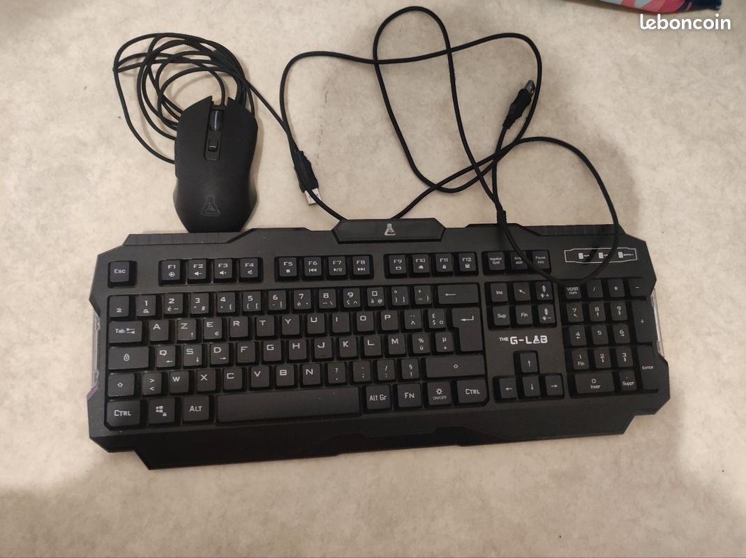 Clavier gamer G-LAB + souris (image 1)