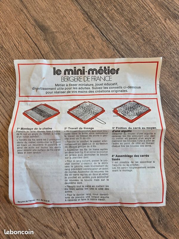 Bulaned Mini métier à tisser à repriser - Petit métier à tisser - Outil
