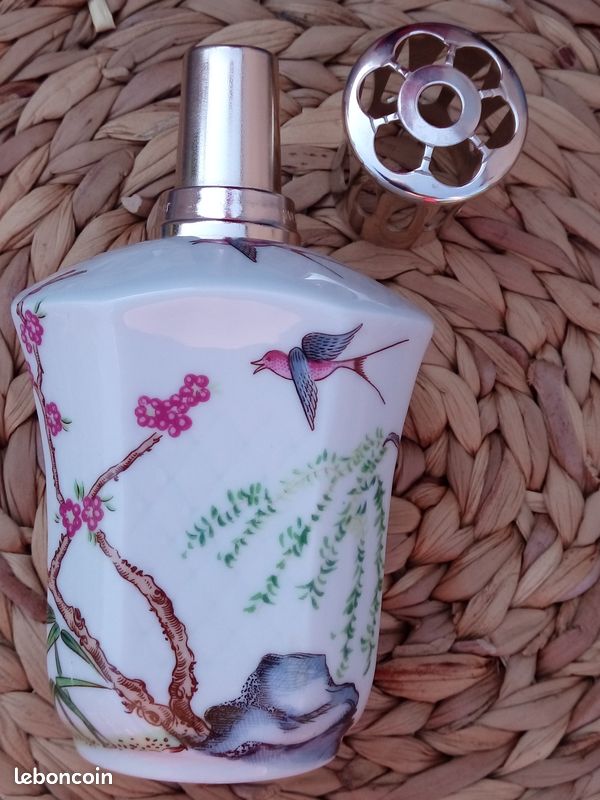 LAMPE BERGER PARIS Vintage - Porcelaine De Limoges - Giraud - Fleurs