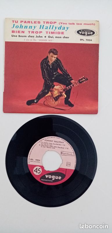 Lot vinyle johnny hallyday 45 tours (image 3)