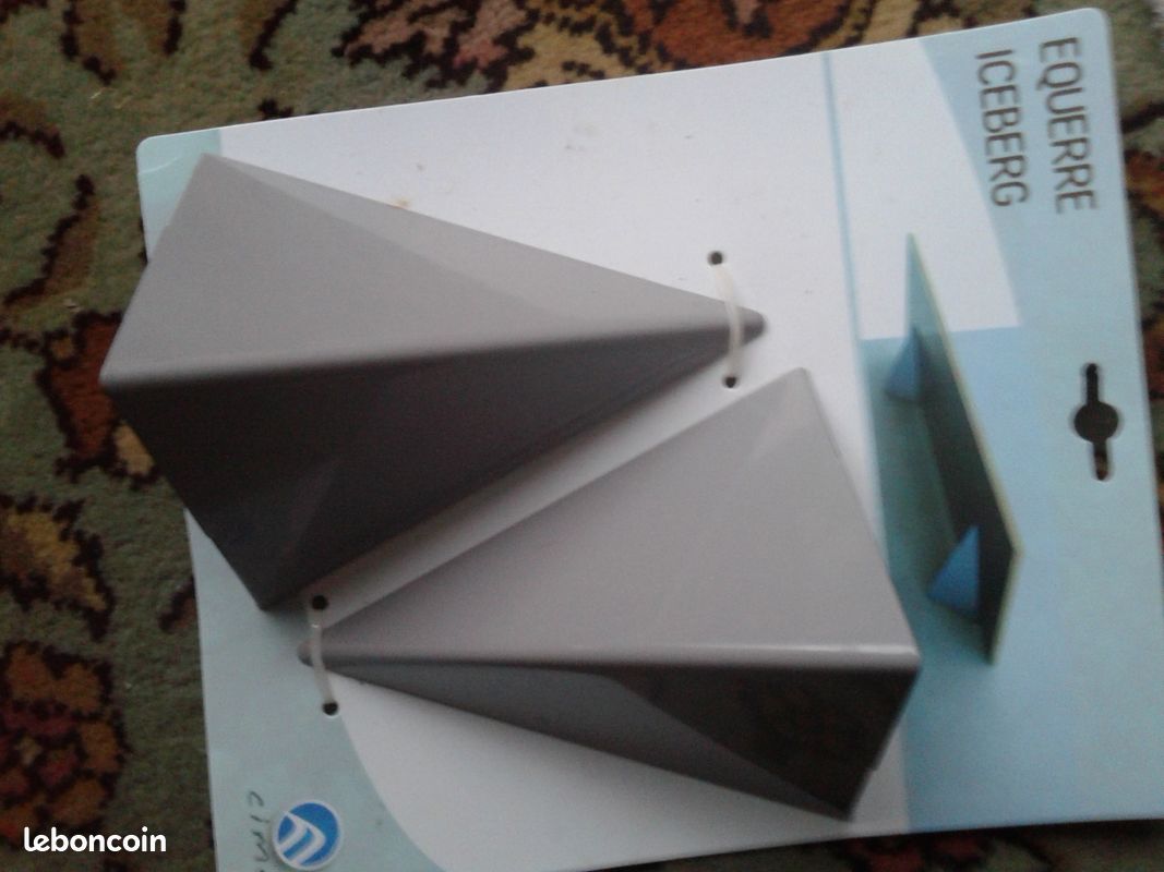 Support etagere metal gris (image 1)